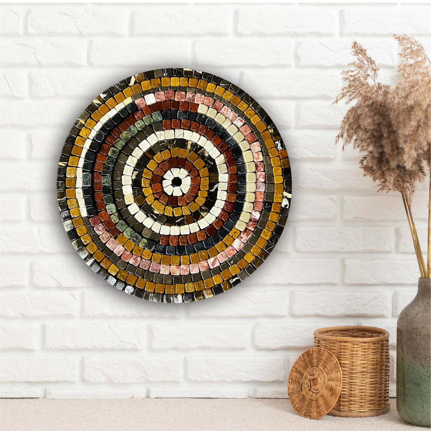 Colourfull Aim Stones Mosaic – Vibrant Wall Art Décor
