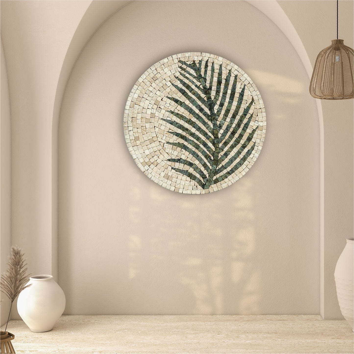 Tea Leaf Art: Nature-Inspired Stone Wall Art for Abstract Home Decor