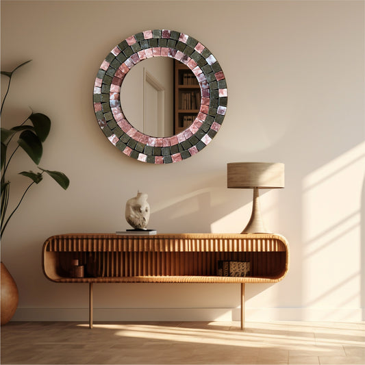 MIRROR MOSAIC | Strawberry Brown For Eclectic Bungalow Retreats