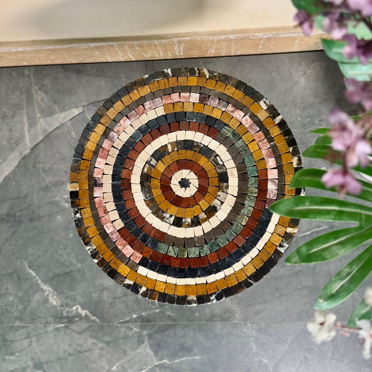 Smart Mosaic Coffee / Vase Table - Elegant Aim Stones Artwork