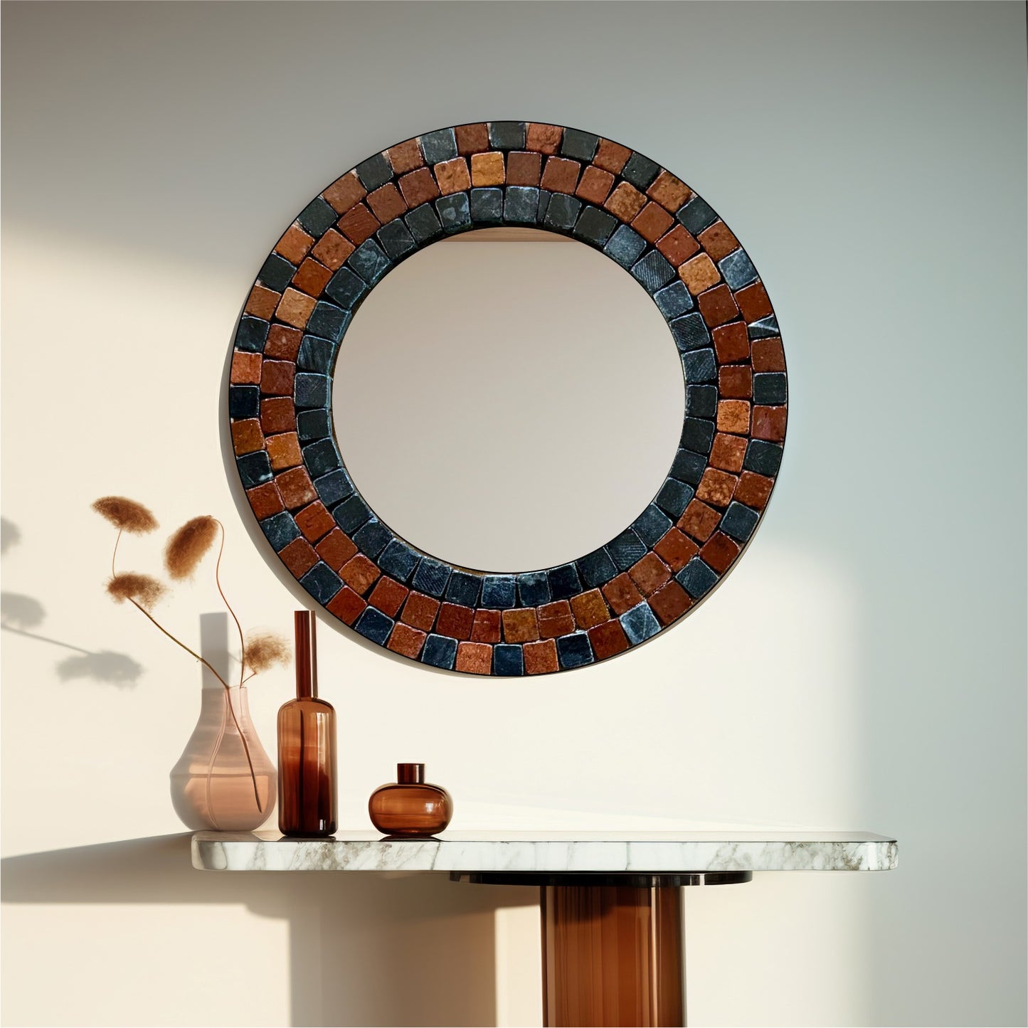 MIRROR MOSAIC | Crimson Black For Perfect Bungalow Interiors