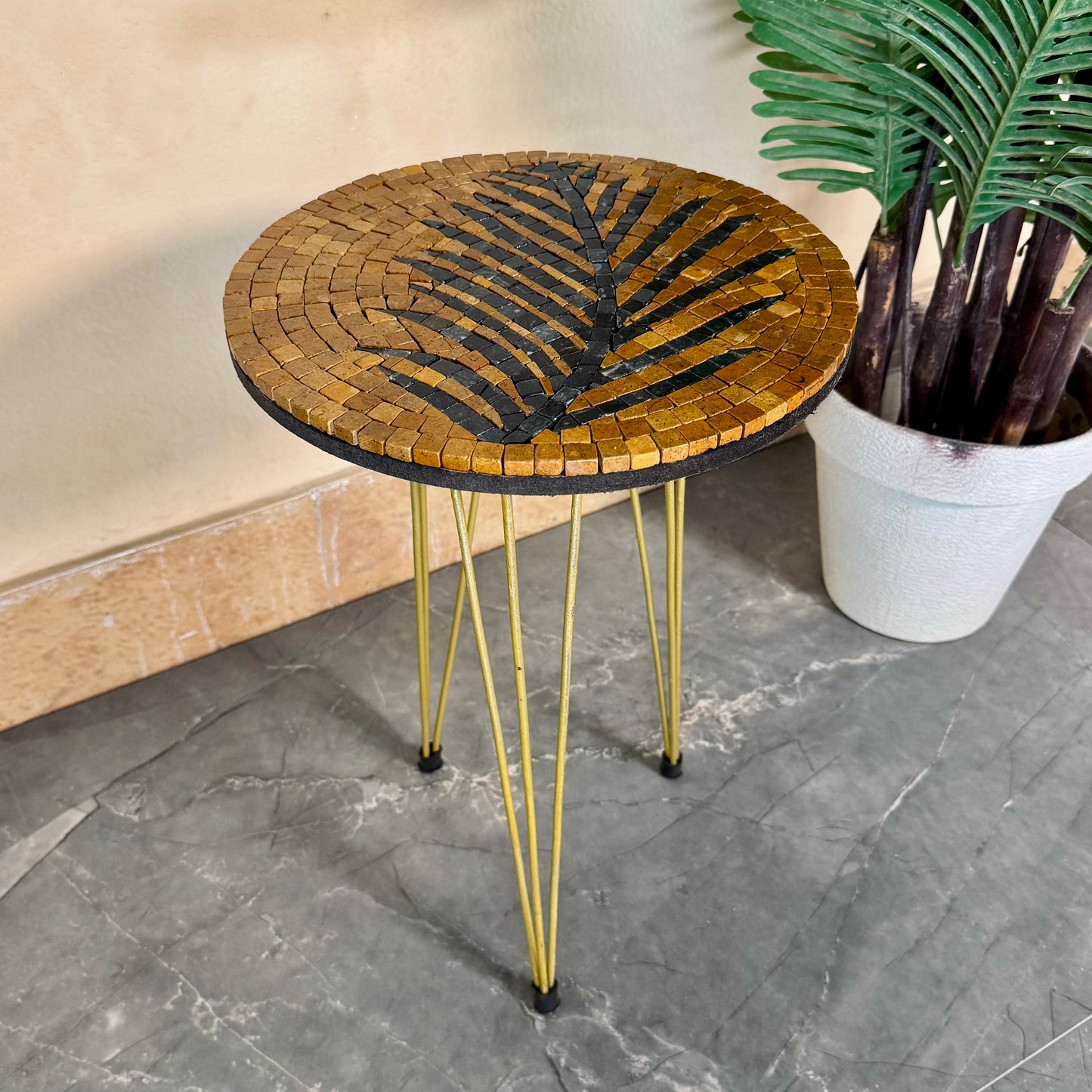 Smart Mosaic Coffee / Vase Table - Elegant GoldenTree Artwork