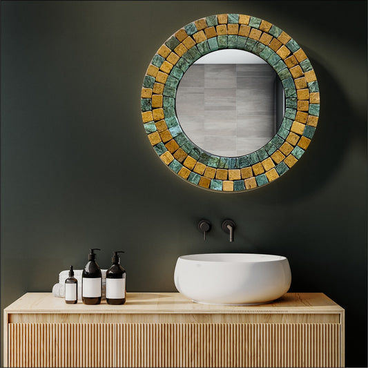 MIRROR MOSAIC | Basil Gold for Luxury Villas