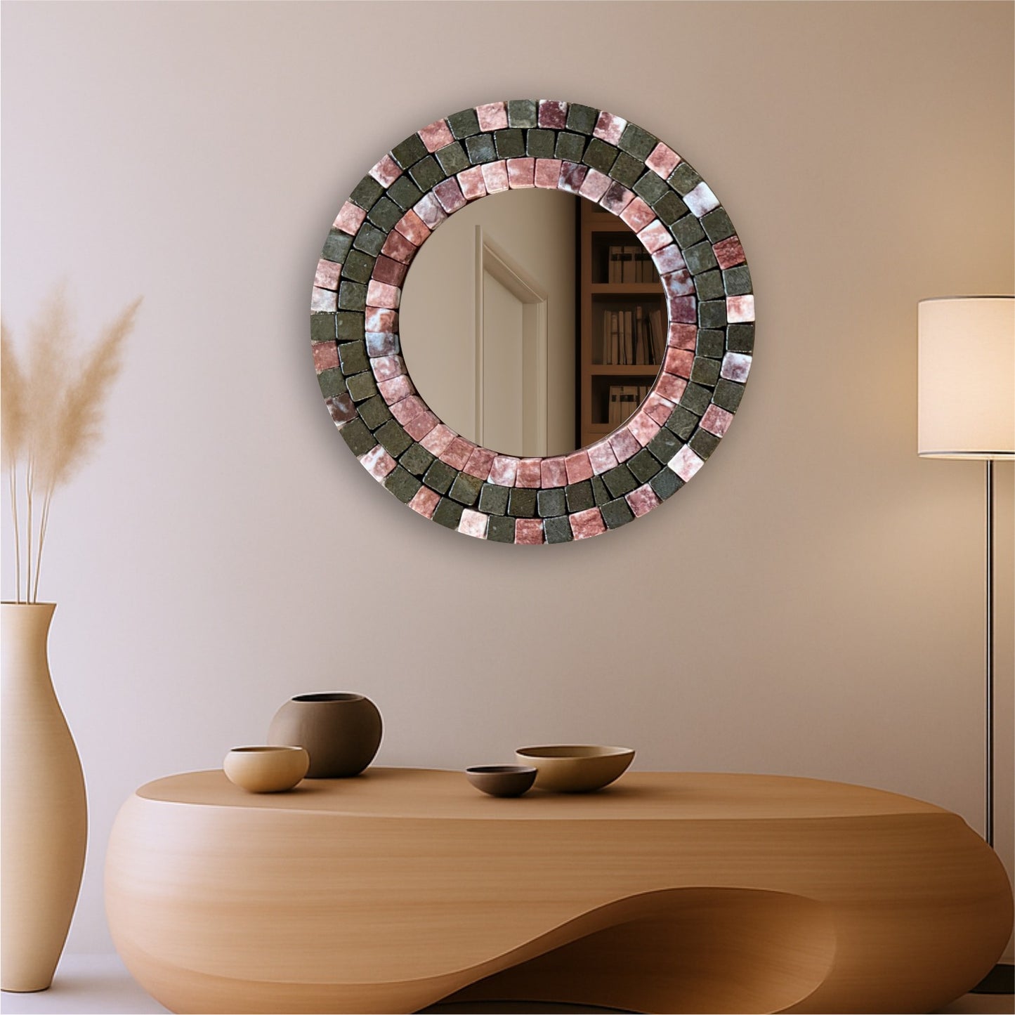 MIRROR MOSAIC | Strawberry Brown For Eclectic Bungalow Retreats