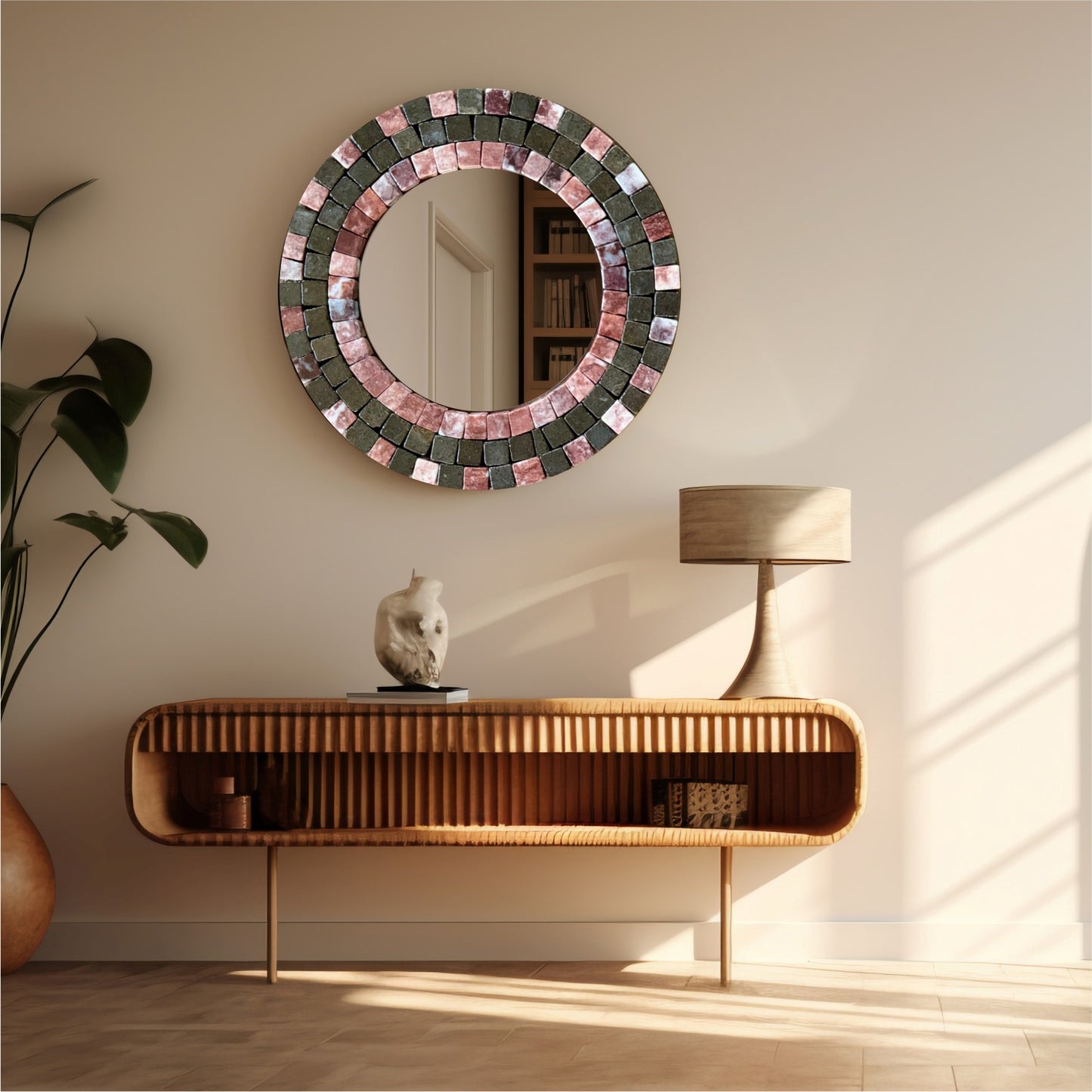 MIRROR MOSAIC | Strawberry Brown For Eclectic Bungalow Retreats