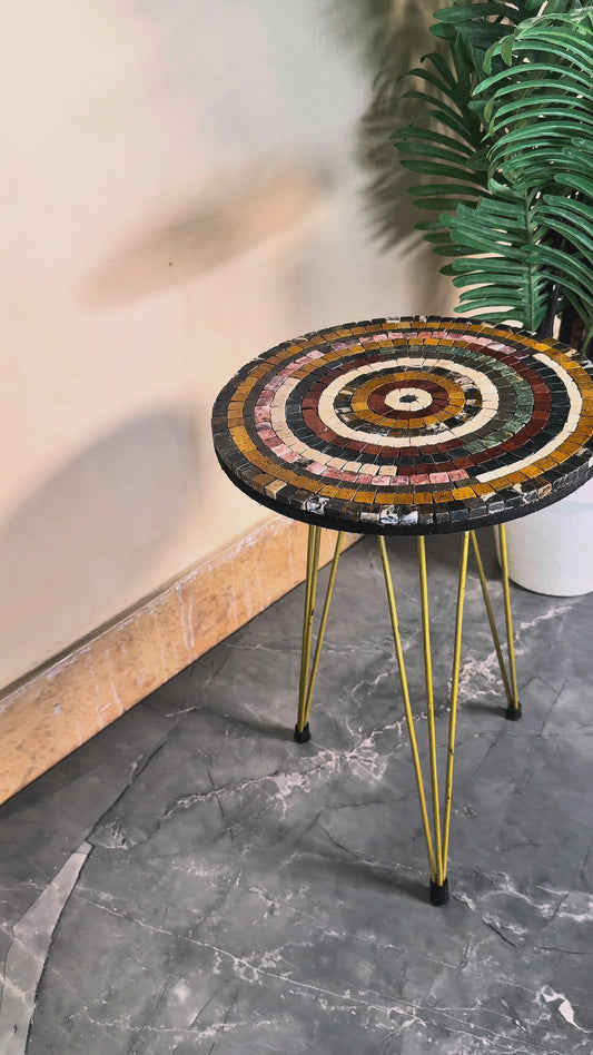 Smart Mosaic Coffee / Vase Table - Elegant Aim Stones Artwork